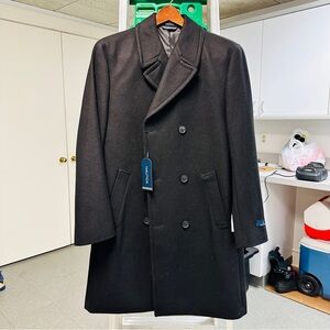 Nautica Double Breasted Topcoat Overcoat